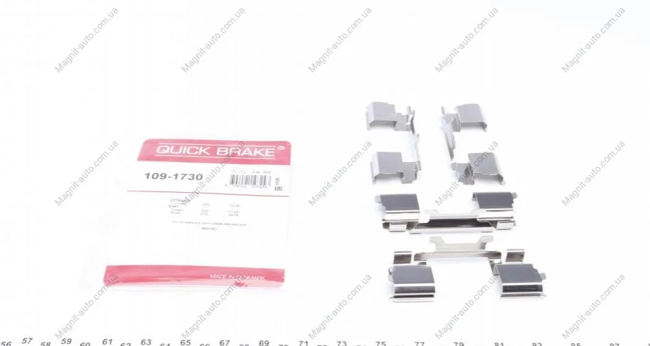Монтажный набор тормозных колодок CITROEN JUMPER III FIAT DUCATO FORD TRANSIT V363 OPEL MOVANO C PEUGEOT BOXER 2.0D-Electric 04.06- QUICK BRAKE 1091730 (фото 1)