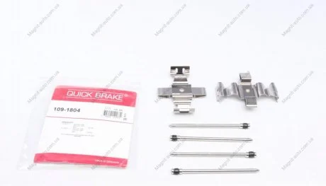 Комплектуючі, колодки дискового гальма QUICK BRAKE 1091804