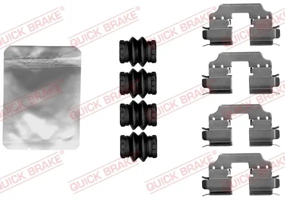 Монтажный комплект дисковых колодок QUICK BRAKE 1091881 (фото 1)