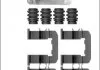 Монтажний набір гальмівних колодок передн HYUNDAI I20 I 1.1D-1.6D 08.08-12.15 QUICK BRAKE 1091893 (фото 1)