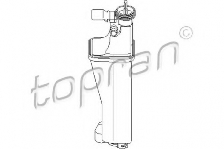 Компенсационный бак, охлаждающая жидкость TOPRAN / HANS PRIES 501195 (фото 1)