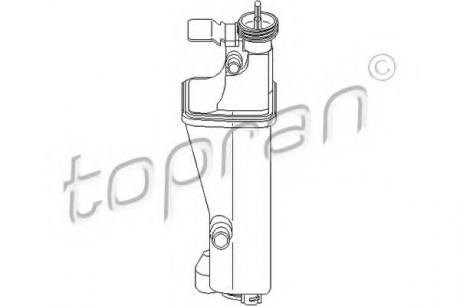 Компенсационный бак, охлаждающая жидкость TOPRAN / HANS PRIES 501196 (фото 1)