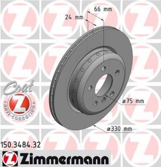 TARCZA HAMULC. BMW 5 F10 10- TYЈ ZIMMERMANN 150348432
