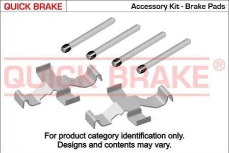 Монтажный комплект дисковых колодок QUICK BRAKE 1091039 (фото 1)