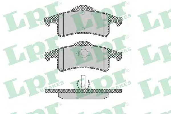Колодки гальмівні дискові задні Jeep Cherokee (95-01), Grand Cherokee II LPR 05P1354 (фото 1)