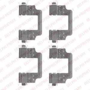 Комплектующие, колодки дискового тормоза DELPHI Delphi LX0455