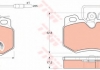 Комплект тормозных колодок, дисковый тормоз TRW GDB808 (фото 1)