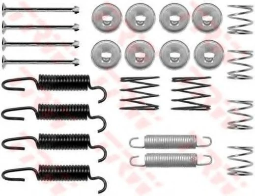 Монтажный набор тормозной колодки (NBK) LEXUS GS, IS I, IS SPORTCROSS, LS, RX, SC TOYOTA ALPHARD I, ALTEZZA, ALTEZZA GITA, AVENSIS VERSO, CROWN, FJ CRUISER, GRANVIA, ISIS 1.33-4.5 11.84- TRW SFK353 (фото 1)