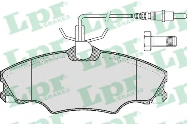 Комплект тормозных колодок из 4 шт. дисков LPR 05P619 (фото 1)