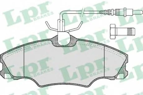 Комплект тормозных колодок из 4 шт. дисков LPR 05P619