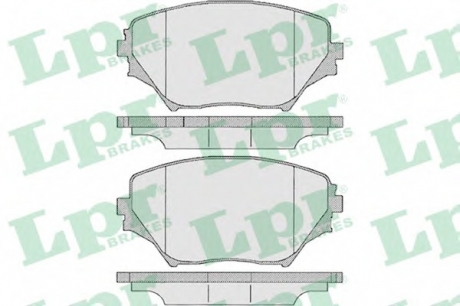 Комплект тормозных колодок, дисковый тормоз LPR 05P958 (фото 1)
