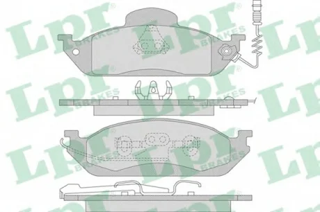 Колодки тормозные, передние LPR 05P983