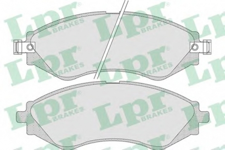 Комплект тормозных колодок, дисковый тормоз LPR 05P729 (фото 1)