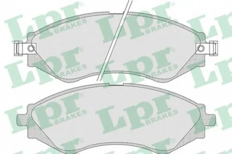 Комплект гальмівних колодок з 4 шт. дисків LPR 05P729