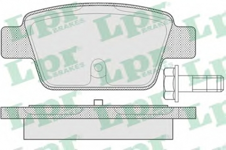 Комплект тормозных колодок, дисковый тормоз LPR 05P780 (фото 1)