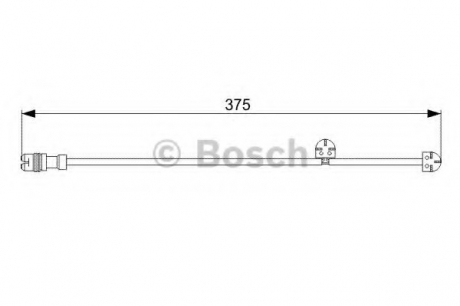 Сигнализатор, износ тормозных колодок BOSCH 1987473024