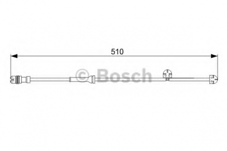 Сигнализатор, износ тормозных колодок BOSCH 1987473029 (фото 1)