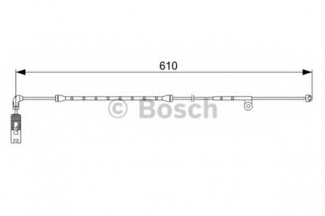 Сигнализатор, износ тормозных колодок BOSCH 1987473047 (фото 1)