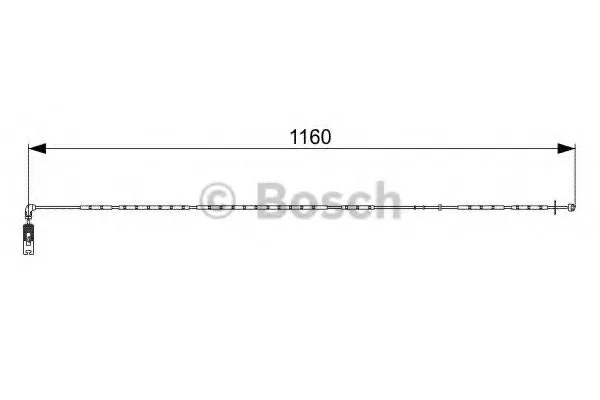Сигнализатор, износ тормозных колодок BOSCH 1987473048 (фото 1)