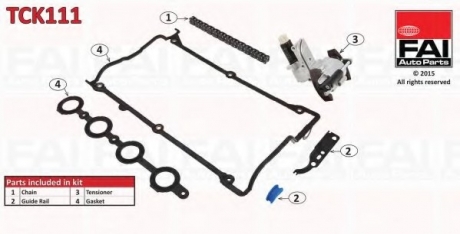 Комплект цели привода распредвала FAI AUTOPARTS Fischer Automotive One (FA1) TCK111