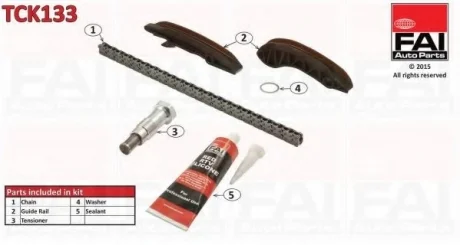 Комплект мети приводу розподільного валу FAI AUTOPARTS Fischer Automotive One (FA1) TCK133