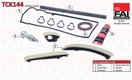 Комплект цели привода распредвала Fischer Automotive One (FA1) TCK144 (фото 1)
