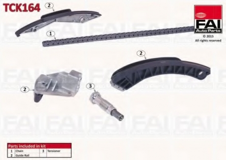 Комплект цели привода распредвала Fischer Automotive One (FA1) TCK164 (фото 1)