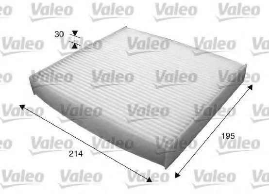 Фільтр салону LEXUS/SUBARU/TOYOTA LS460/Legacy/Auris "0,0-5,7 "05>> Valeo 715620 (фото 1)