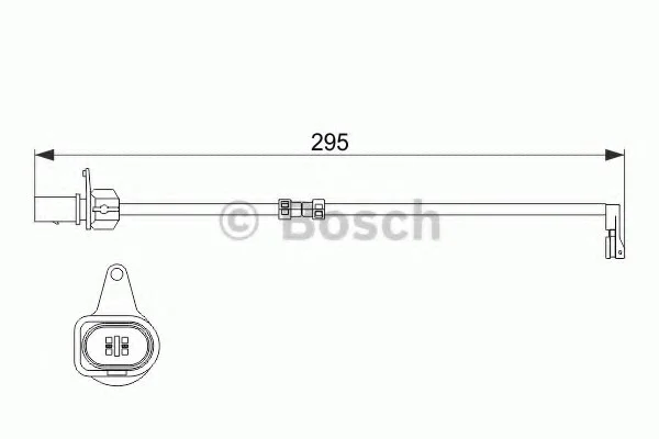 Датчик зносу гальм. колодок Audi A6/A7/A8 3.0TDI/3.0TFSI 10- BOSCH 1987474508 (фото 1)