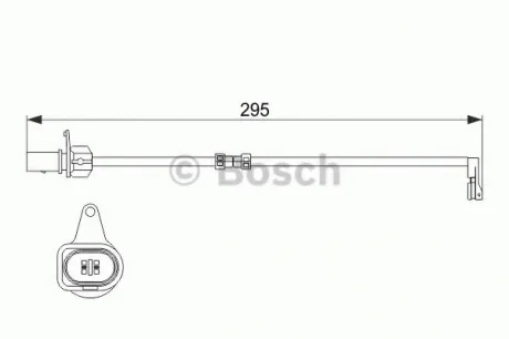 Датчик зносу гальм. колодок Audi A6/A7/A8 3.0TDI/3.0TFSI 10- BOSCH 1987474508