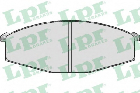 Комплект тормозных колодок, дисковый тормоз LPR 05P289 (фото 1)