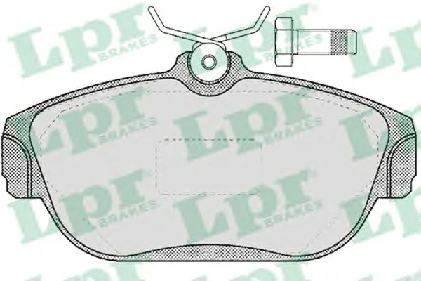 Комплект гальмівних колодок, дискове гальмо LPR 05P382 (фото 1)