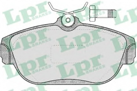 Комплект тормозных колодок, дисковый тормоз LPR 05P382 (фото 1)