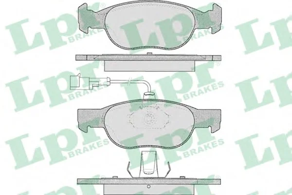 Комплект тормозных колодок, дисковый тормоз LPR 05P424 (фото 1)