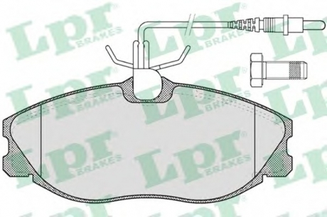 Комплект тормозных колодок, дисковый тормоз LPR 05P620 (фото 1)