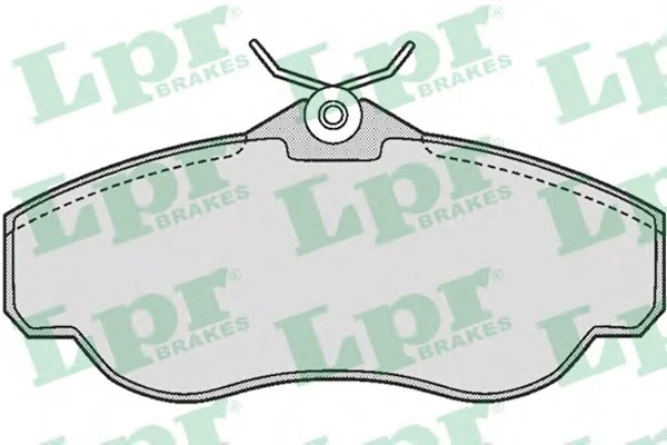 Комплект тормозных колодок, дисковый тормоз LPR 05P728 (фото 1)