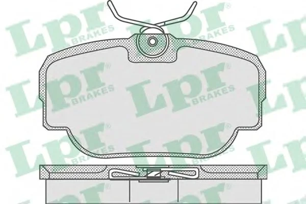 Комплект тормозных колодок, дисковый тормоз LPR 05P739 (фото 1)