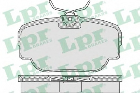 Комплект тормозных колодок, дисковый тормоз LPR 05P739