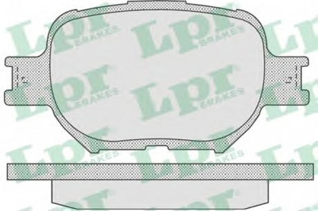 Комплект тормозных колодок, дисковый тормоз LPR 05P837 (фото 1)