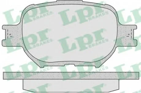 Комплект гальмівних колодок, дискове гальмо LPR 05P837