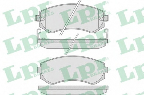 Комплект тормозных колодок, дисковый тормоз LPR 05P856 (фото 1)