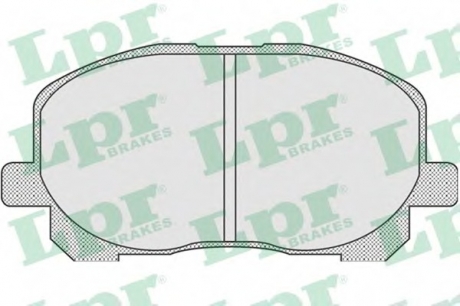 Комплект тормозных колодок, дисковый тормоз LPR 05P904 (фото 1)