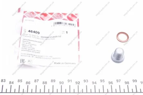 Резьбовая пробка, маслянный поддон FEBI BILSTEIN 46409