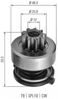 Ведущая шестерня, стартер MAGNETI MARELLI 940113020254 (фото 1)