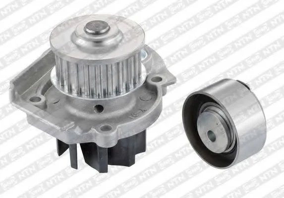 Комплект ГРМ (ремень+ролик+водяной насос) ALFA ROMEO GIULIETTA AUDI A6 C7 FIAT 500, 500L, FIORINO, GRANDE PUNTO, LINEA, PANDA, PUNTO EVO, QUBO, TIPO JEEP RENEGADE 1.1-3.0D 09.03- SNR NTN KDP458550 (фото 1)