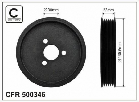 Rolka napinacza 130,5x30x23 plastik BMW CAFFARO 500346