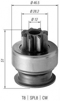 Ведущая шестерня, стартер MAGNETI MARELLI 940113020176