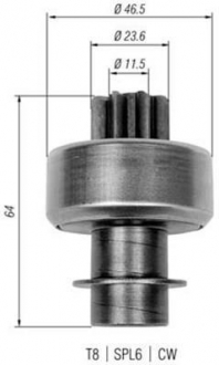 Ведущая шестерня, стартер MAGNETI MARELLI 940113020336