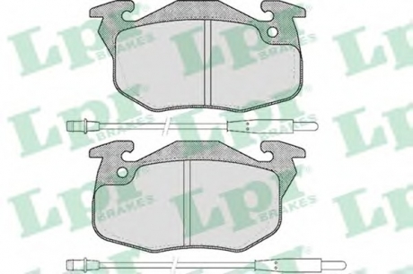 Комплект тормозных колодок, дисковый тормоз LPR 05P384 (фото 1)