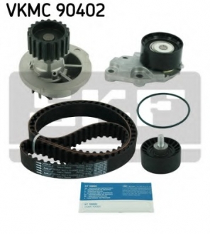 Водяной насос + комплект зубчатого ремня SKF VKMC90402 (фото 1)